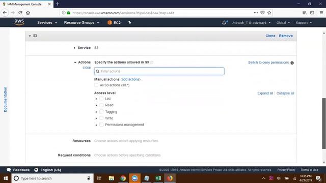 How to create custom IAM Policies by aws avinash смотреть онлайн