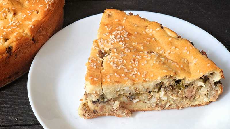 Вот как нужно готовить ЗАЛИВНЫЕ ПИРОГИ. ПИРОГ с ТУНЦОМ. Лучшее Тесто для Заливных Пирогов!!! смотреть онлайн