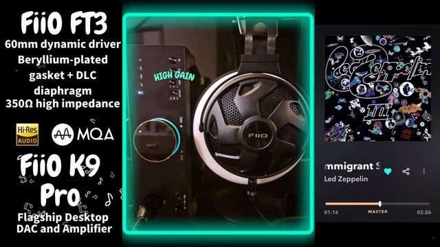 【Sound Demo】FiiO FT3 & FiiO K9 Pro ESS ♪"Immigrant Song"_ Led Zeppelin смотреть онлайн