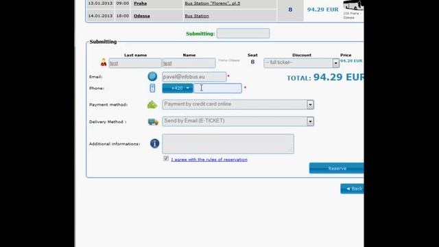 INFOBUS - покупка билетов онлайн смотреть онлайн