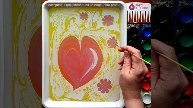 Мастер-класс EBRU PROFI - пример работы в технике эбру