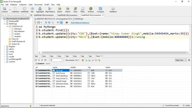 14- How to Update Records | Documents in MongoDB | MongoDB Tutorial in Hindi смотреть онлайн