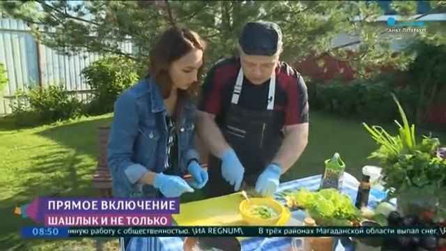 Рецепт шашлыка из фаршированных баклажан,соус Дзыдзыке ,рецепты . смотреть онлайн