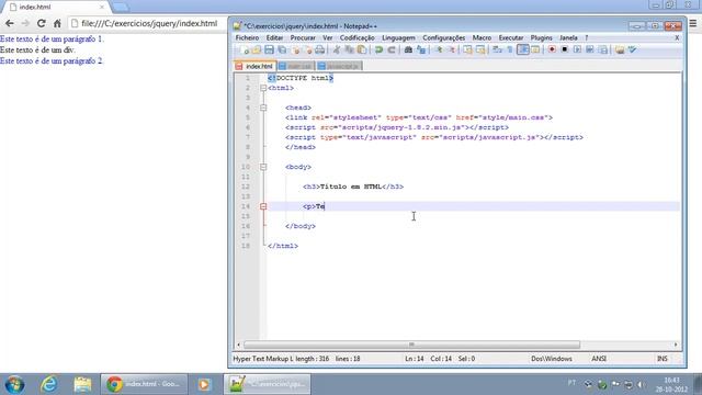 006 jQuery Selectors All, Element, ID, Class e exemplos смотреть онлайн