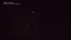 ОГНИ В НЕБЕ ЛЕТЯЩИЕ В РЯД НОЧЬЮ! НЛО ИЛИ СПУТНИКИ ИЛОНА МАСКА