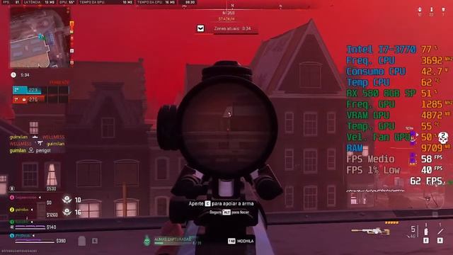 ? LIVE - WARZONE | RX 580 8GB 2048 SP + I7 3770 | Graphcs Player | Aliexpress | AO VIVO смотреть онлайн