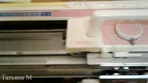 Silver reed SK561/SRP50 - круговое вязание на электронной вязальной машине