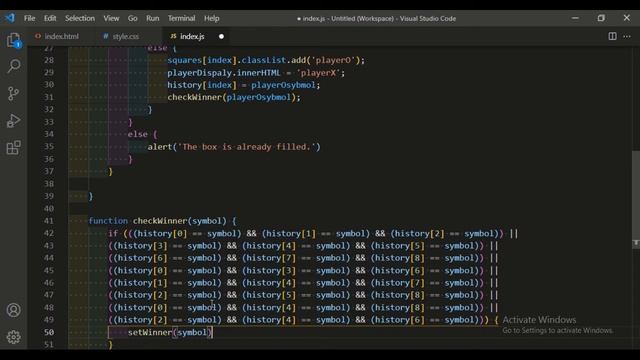 Create Tic Tac Toe with CSS & JavaScript смотреть онлайн