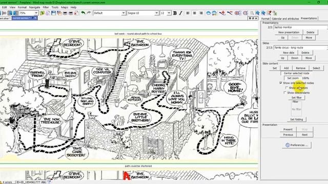 Freeplane graphic oriented presentation (in FP 1.6.1 preview) смотреть онлайн
