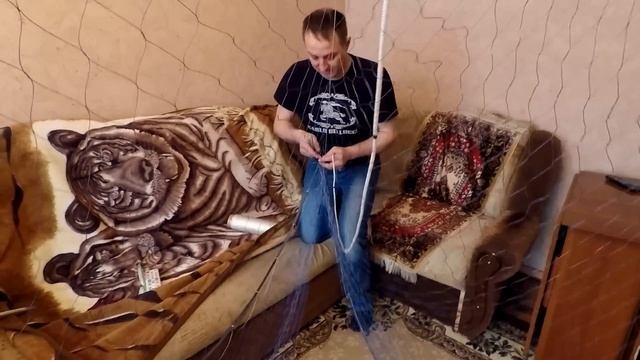 Как Правильно Насадить Рамовую Рыболовную сеть ! Секрет посадки сети! смотреть онлайн