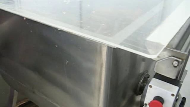 Фаршемешалка (фаршемес) ИПКС-019-150(Н) на производстве мясных рулетов. смотреть онлайн