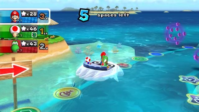 Mario Party 9 - Blooper Beach (3 Players) смотреть онлайн