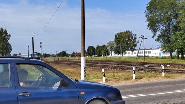 ДИЗЕЛЬ ПОЕЗД ДДБ1 ПРОЕЗЖАЕТ В ШУМИЛИНО смотреть онлайн