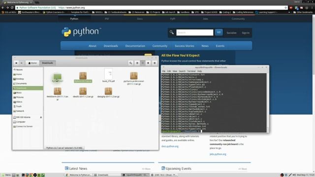 Installing Python on Linux Mint 18.1 смотреть онлайн