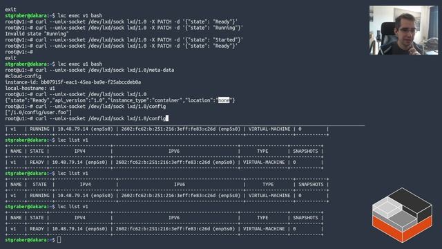 The LXD instance API смотреть онлайн