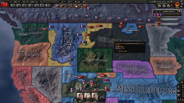 Hearts of Iron 4 - USA States Gameplay AI ONLY Mod | Part 9 | Broken United States! смотреть онлайн