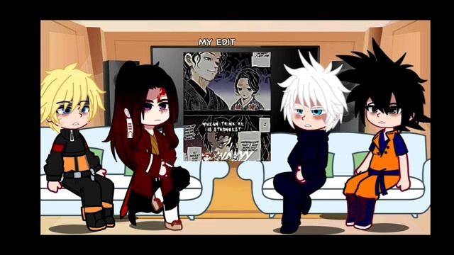 Anime Characters React To Each Other | Part 3 | Yoriichi | Gacha React