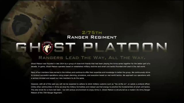 Arma 3 Milsim | The New Face of Ghost Platoon | 2/75 Ghost Platoon смотреть онлайн