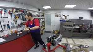 Сборка двигателя 1MZ-FE. Поршневая\Поддон\Маслонасос. Lexus RX300. Часть 2.