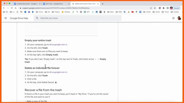 How to Recover Permanently Deleted Files and Folders in Google Drive смотреть онлайн