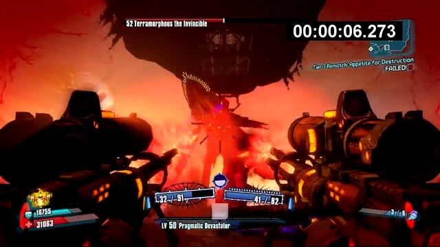 Borderlands 2 - Terramorphous 21.188 sec Solo Kill - Salvador [No Bee, Post-Bee-Nerf] смотреть онлайн