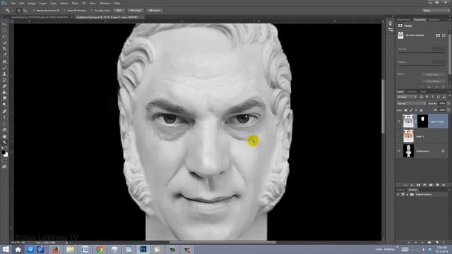 Photoshop Tutorial: How to Transform Yourself into a Marble, Sculpture Bust! смотреть онлайн