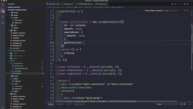 Awwwards Remake | Skew Distortion Effect on Scroll Using Locomotive Scroll & React смотреть онлайн