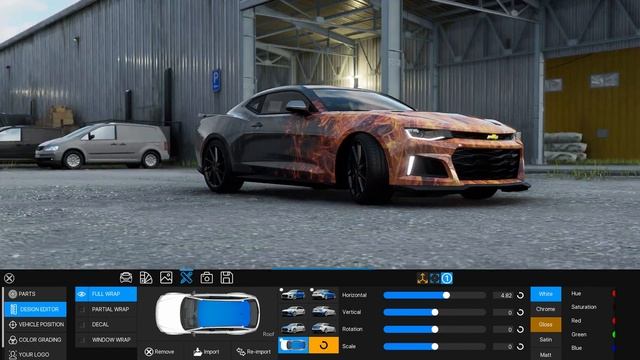 Blue Fire Wrap Design | 3D Changer PRO 3 смотреть онлайн