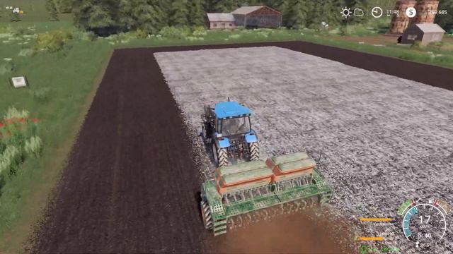 Farming Simulator 19 No Mans Land #1 сеем овес и расчищаем територию смотреть онлайн