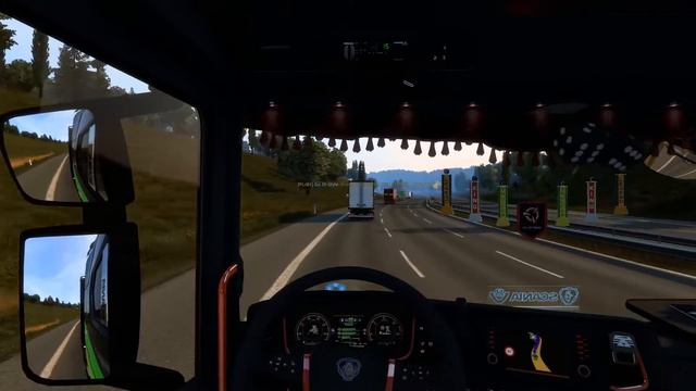 Euro Truck Simulator 2 Праздничный конвой, 7 лет, VTC-GLT! 3й день! смотреть онлайн
