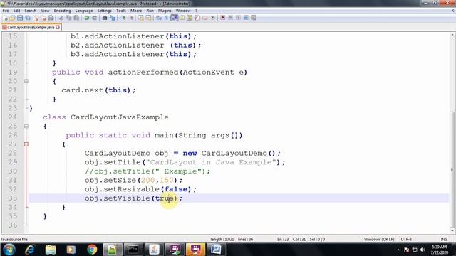 Layout Managers in Java - Card Layout | Advance Java 5th sem | MSBTE смотреть онлайн