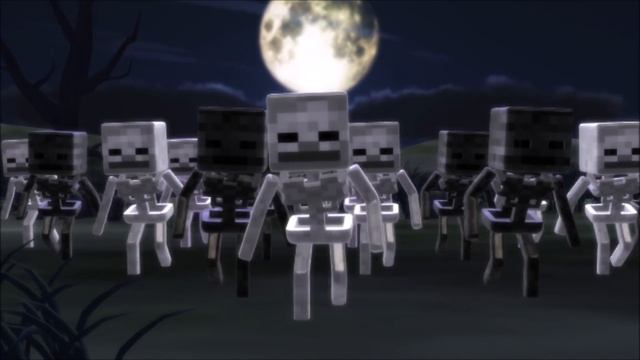 [MMD] Spooky Scary Skeletons (Minecraft) смотреть онлайн