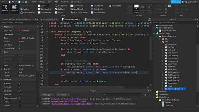 Custom Team Characters - Roblox Scripting Tutorial смотреть онлайн
