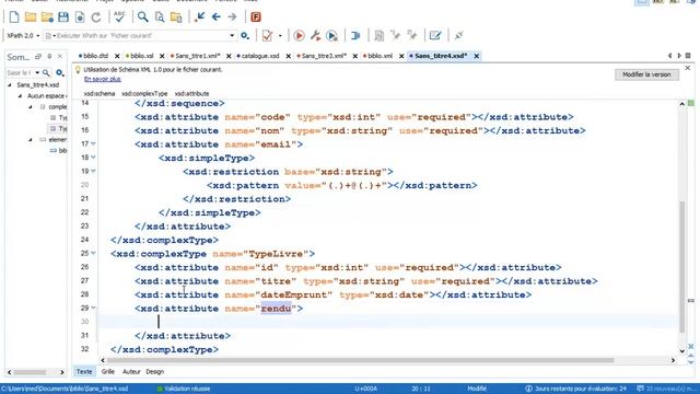 Part 4 Bases de Données Semi Structuée Schémas XML Implémentation смотреть онлайн