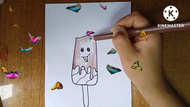 draw ice cream for children. Рисовать мороженое для детей. Çocuklar için dondurma çizin. смотреть онлайн