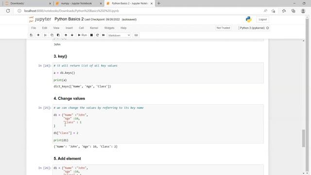 Python Dictionary смотреть онлайн