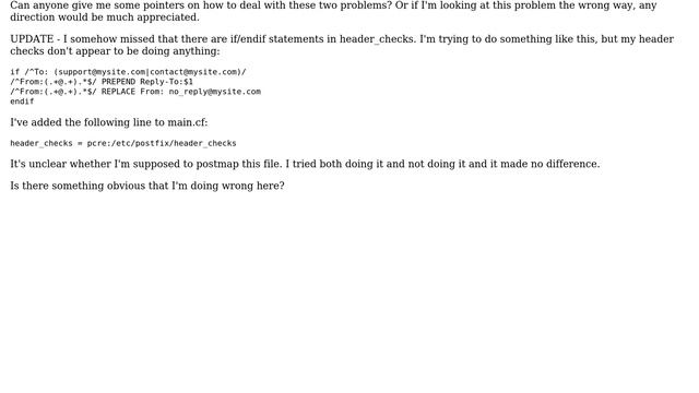 DevOps & SysAdmins: Conditionally rewriting From and Reply-To headers in Postfix (2 Solutions!!) смотреть онлайн