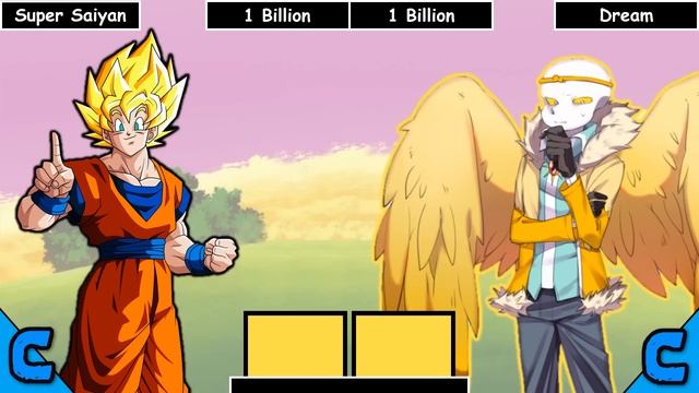 Son Goku VS Sans AUs Power Levels смотреть онлайн