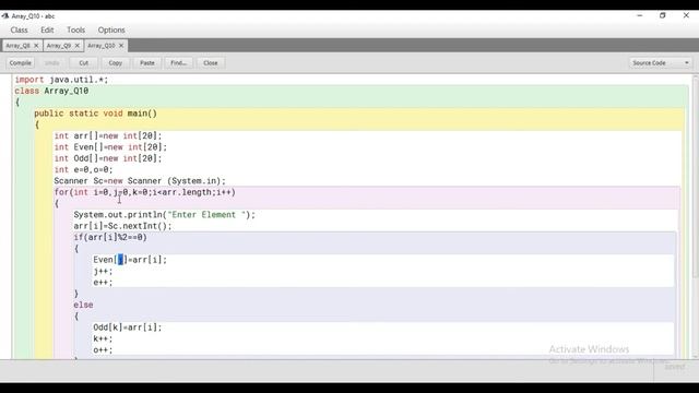 #10 Java Array Prgm || Enter List in arr[20] Transfer Even Numbers in Even[] & Odd Numbers in Odd[] смотреть онлайн
