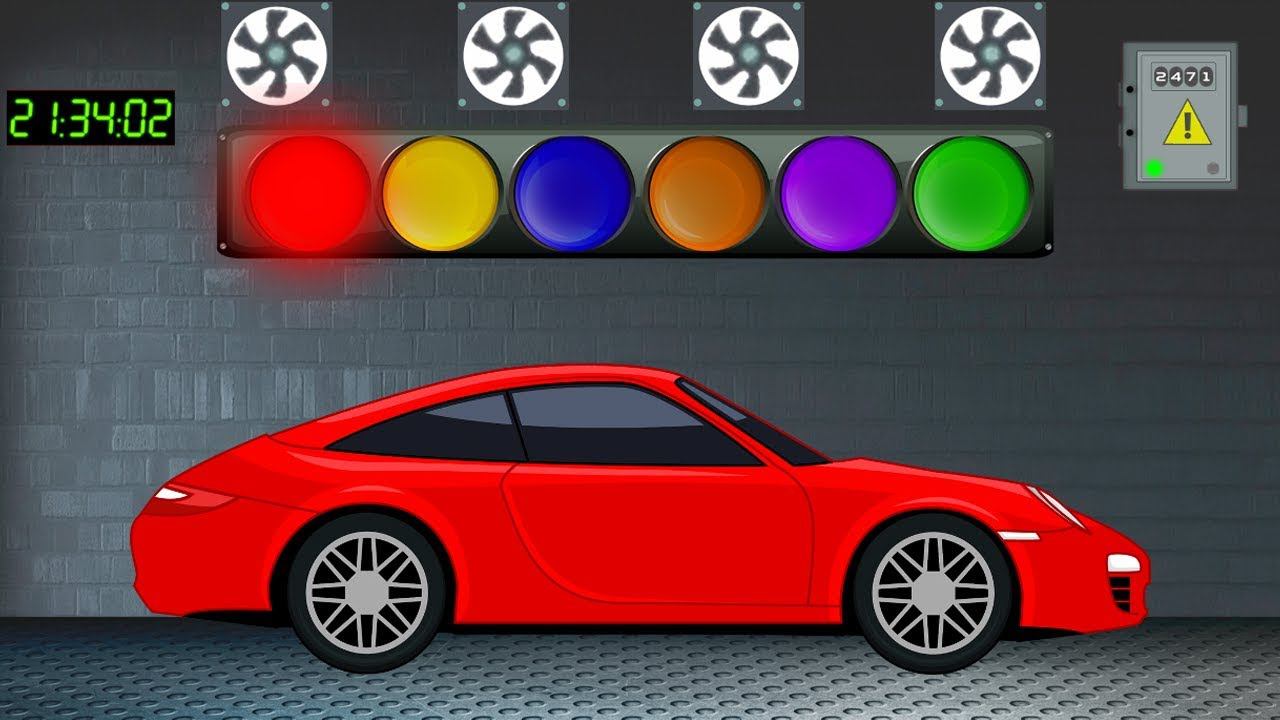 Машинки.  Учим цвета с машинками.  Развивающий Мультфильм для детей