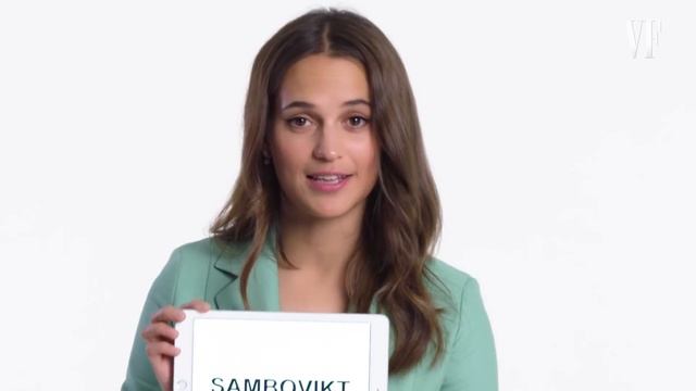 Alicia Vikander Teaches You Swedish Slang | Vanity Fair смотреть онлайн