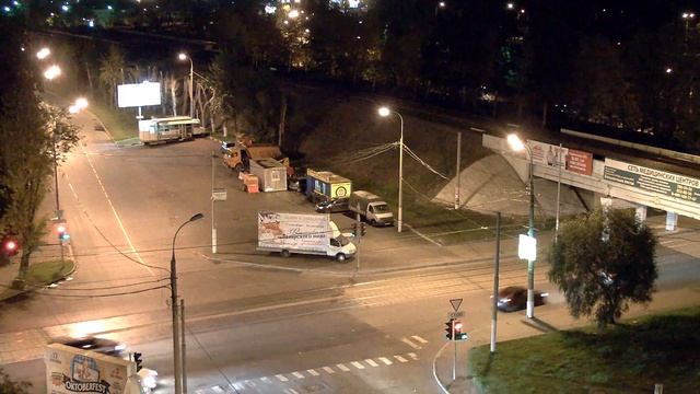 Ночной перекрёсток, IP-Camera 3 MPX смотреть онлайн