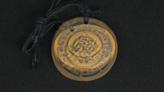 Славянский оберег "Сварожич". Керамический кулон. смотреть онлайн