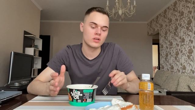 Мукбанг доширак/ перекус студента чек / Mukbang pasta смотреть онлайн
