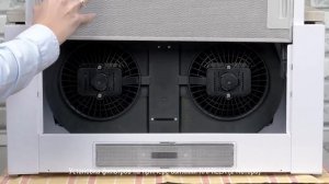 Установка угольного фильтра тип KU на вытяжки бренда KRONA (вариант № 2)