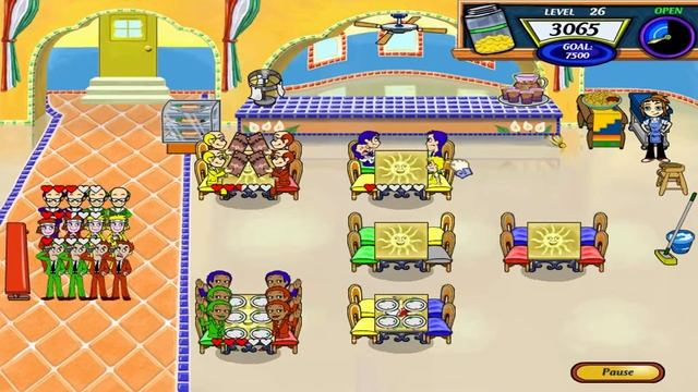Diner Dash 2: Restaurant Rescue Walkthrough - Level #26 - Margarita's Cantina - Chips & Salsa смотреть онлайн