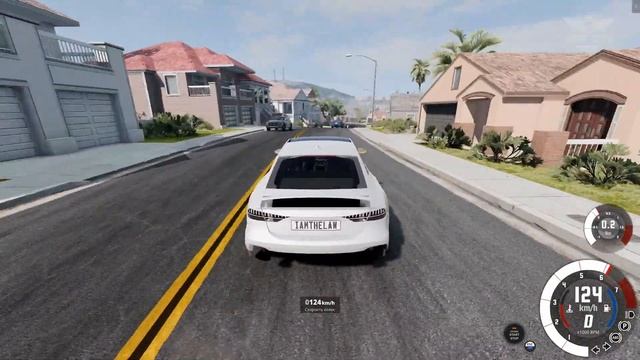 High-Speed Chaos: Audi RS7 Car Demolition in BeamNG.drive смотреть онлайн