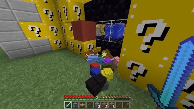 Minecraft Mods "RED VS BLUE! LUCKY BLOCK CASTLE PVP!" w/ The Pack смотреть онлайн