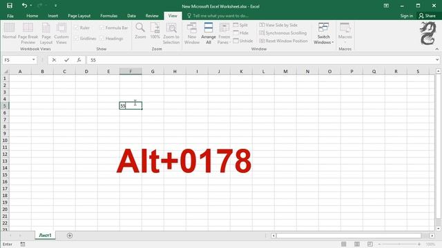 How to Type a Square Symbol (²) in Excel смотреть онлайн
