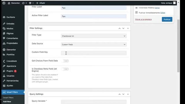 Búsqueda o filtro usando Jet Smart Filters (plugin para wordpress) смотреть онлайн